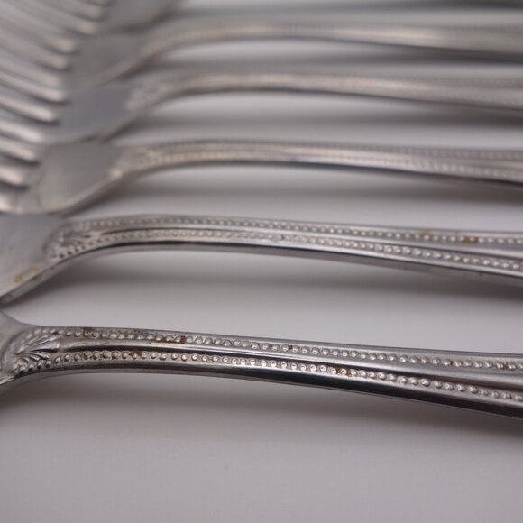 Set of Twelve(12) Stainless Steel Japan Cocktail Forks - Picture 10 of 13